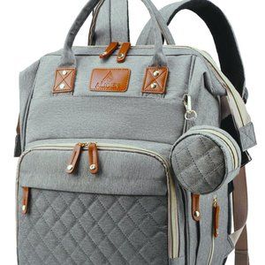 Aliden Gray Diaper Backpack